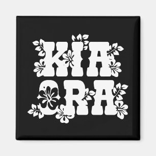 Maori Kia Ora Plumeria Flower- Gift Idea Magnet