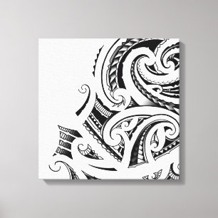 Maori Kirituhi tattoo art Canvas Print