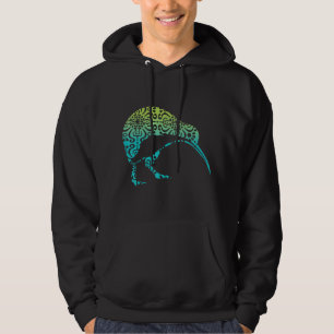 Maori Kiwi Tribal Aboriginal New Zealand Bird Art  Hoodie