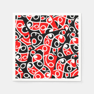 Maori Kowhaiwhai Layered Pattern Napkin