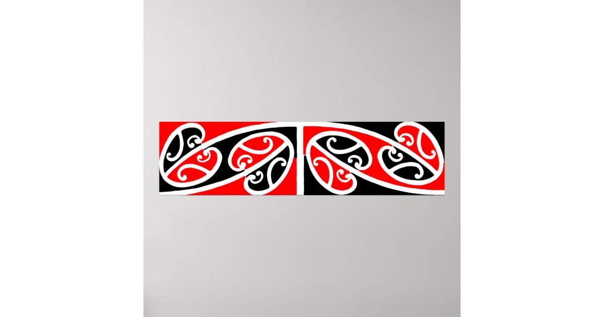 maori-kowhaiwhai-pattern-2-poster-zazzle