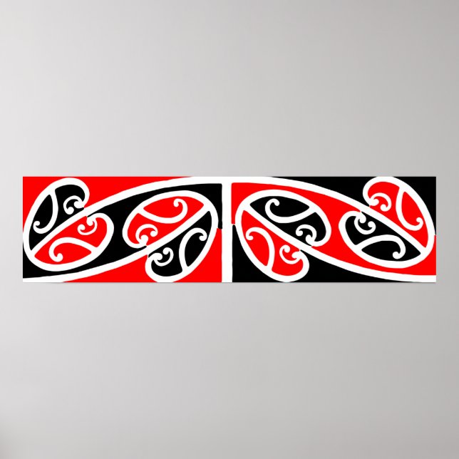 Maori Kowhaiwhai Pattern 2 - Poster (Front)