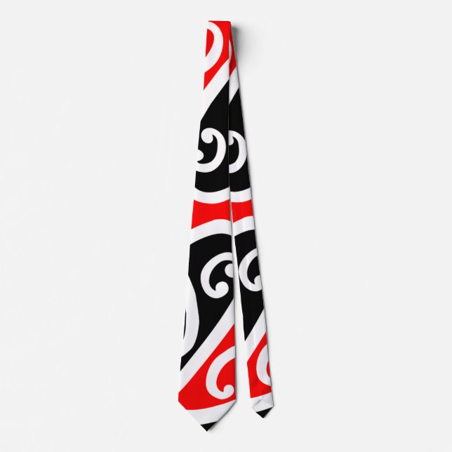 Maori Kowhaiwhai Pattern 2 Tie (Front)