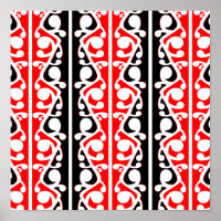 Maori Kowhaiwhai Traditional Pattern