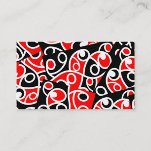 Maori Kowhaiwhai Tribal New Zealand Business Card