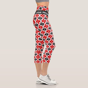 Maori & Maori Flag fashion, Fitness, rugby Sports Capri Leggings