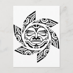 Maori Mask Postcard