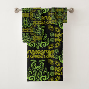 Māori New Zealand Art Bath Towel Set