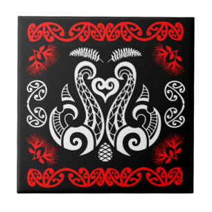 Māori New Zealand Art Ceramic Tile