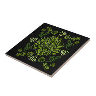 Māori New Zealand Art Ceramic Tile