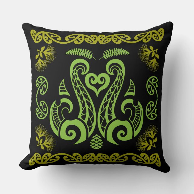 Māori New Zealand Art Cushion (Front)