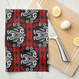 Māori New Zealand Art Tea Towel