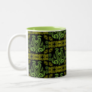 Māori New Zealand Art Two-Tone Coffee Mug