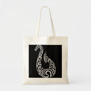 Maori New Zealand Polynesian Fish Hook Charm Gift Tote Bag
