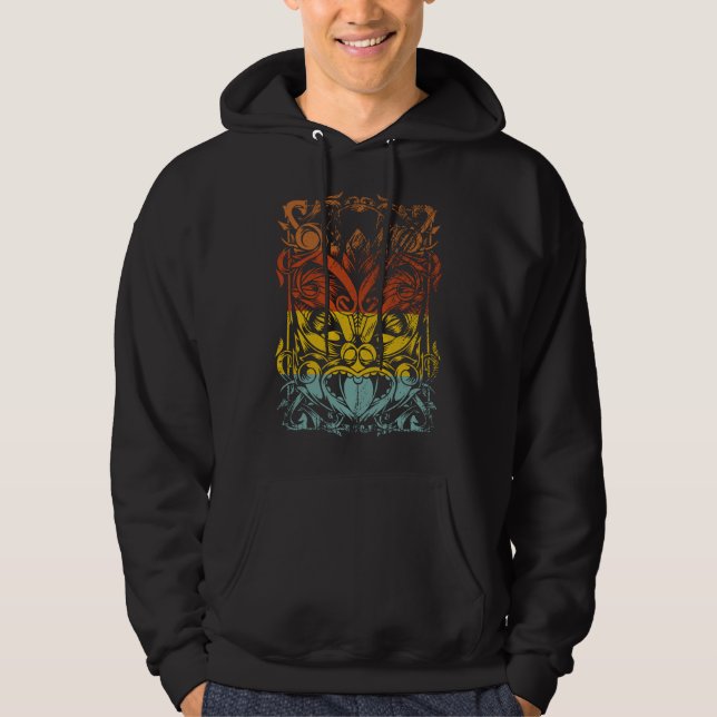 Maori New Zealand Rugby Tribal Aboriginal Hoodie (Front)