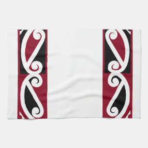 Maori Pattern Koru Tea Towel