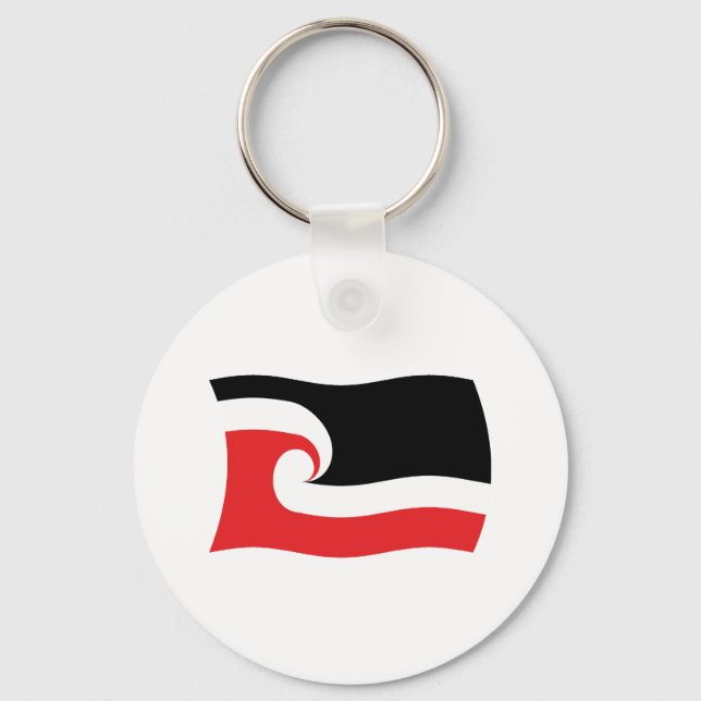 Maori People Flag Keychain (Front)