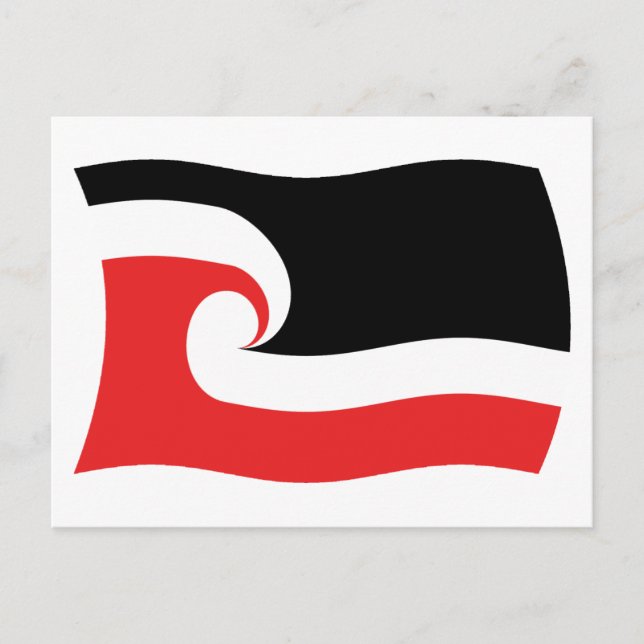 Maori People Flag Postcard (Front)