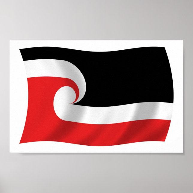 Maori People Flag Poster Print (Front)