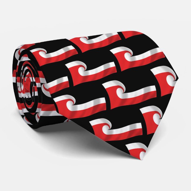 Maori People Flag Tie (Rolled)