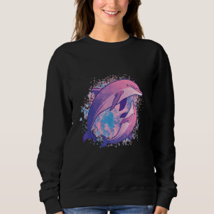 Maori Polynesian  Dolphin Just a Girl Who Loves Do Sweatshirt