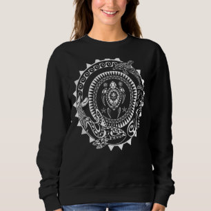Maori Polynesian Tattoo Orca Dolphin Turtle Scuba  Sweatshirt