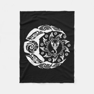 Maori Polynesian Tattoo Scorpion Scorpion Zodiac S Fleece Blanket