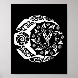 Maori Polynesian Tattoo Scorpion Scorpion Zodiac S Poster