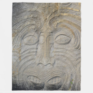 Maori Rock Carving Blanket