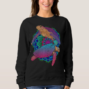 Maori Tribal Mandala Sea Animal Colourful Hawaiian Sweatshirt