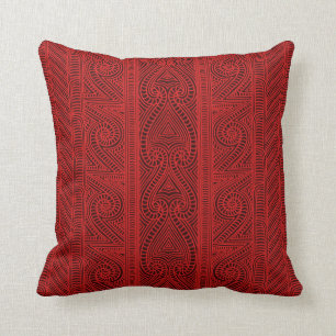 Maori tribal pattern – The Whakairo art of carvi Cushion