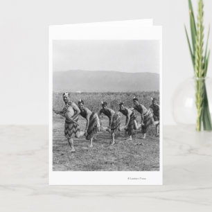 Maori War Dance Photograph Card
