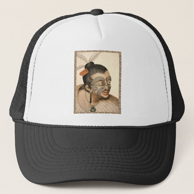Maori Warrior about 1784 Trucker Hat (Front)