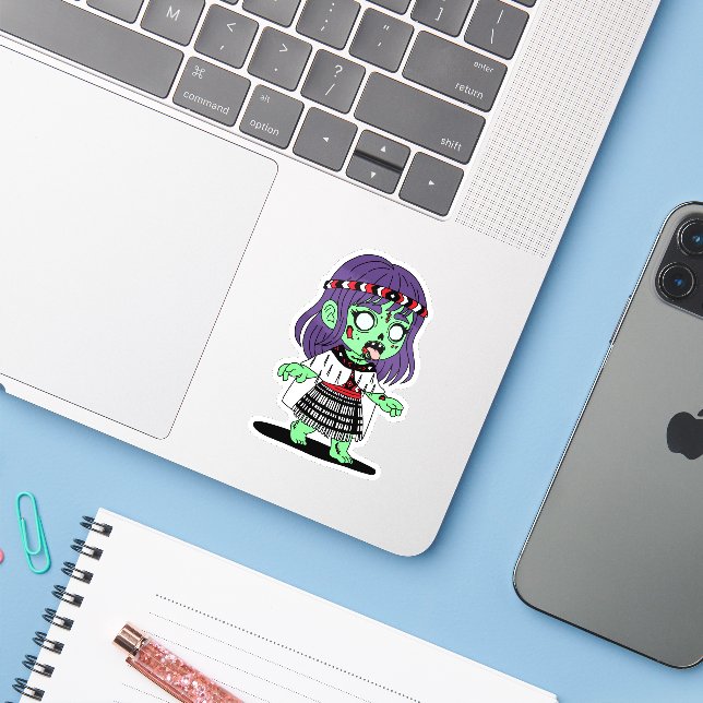 Māori Zombie (Laptop w/ iPhone)