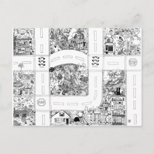 Map 3 of 4 postcard