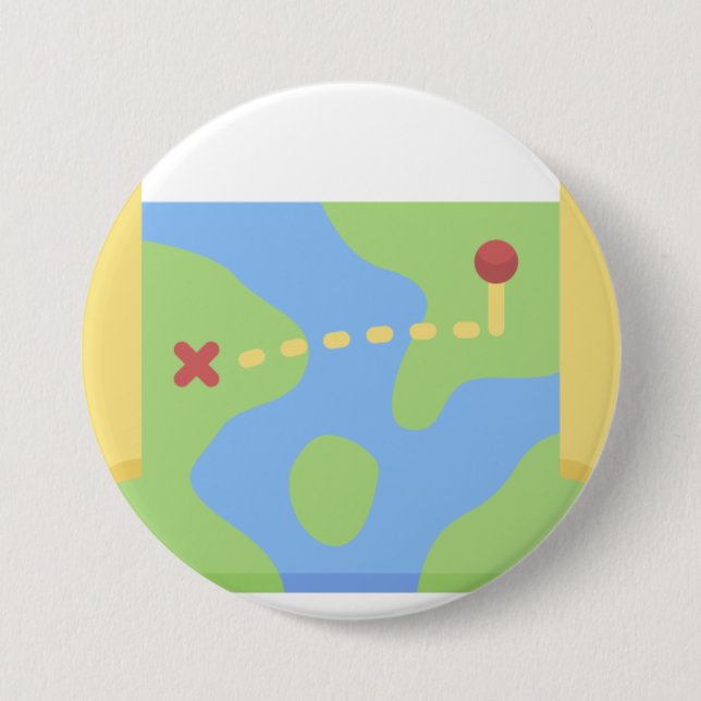 Map 7.5 Cm Round Badge (Front)