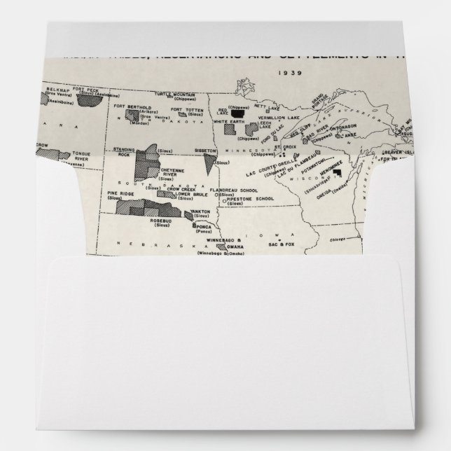 MAP: AMERICAN INDIANS 2 ENVELOPE (Back (Bottom))
