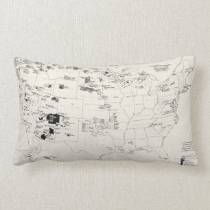 MAP: AMERICAN INDIANS 2 LUMBAR CUSHION