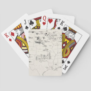 MAP: AMERICAN INDIANS 2 PLAYING CARDS