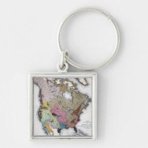 MAP: AMERICAN INDIANS 3 KEY RING