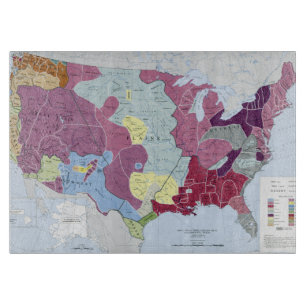 MAP: AMERICAN INDIANS CUTTING BOARD