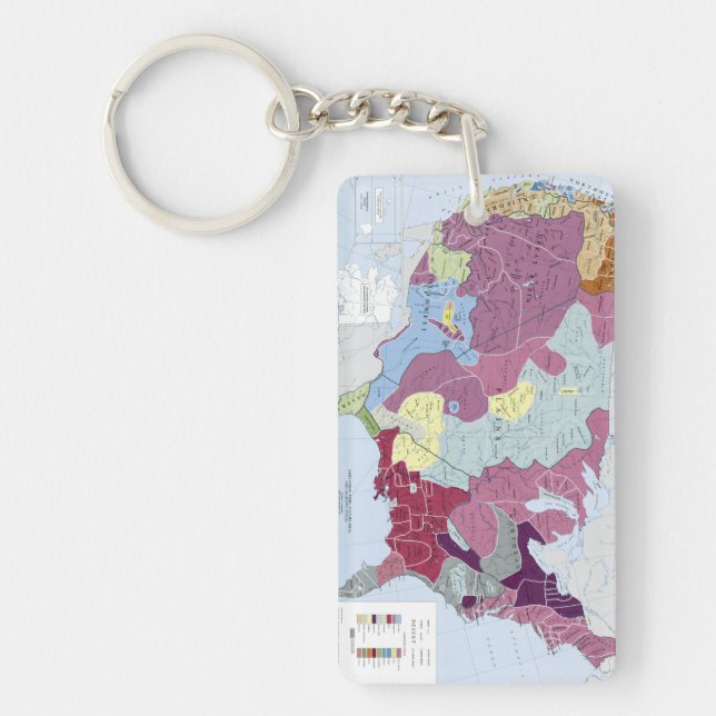 MAP: AMERICAN INDIANS KEY RING (Front)