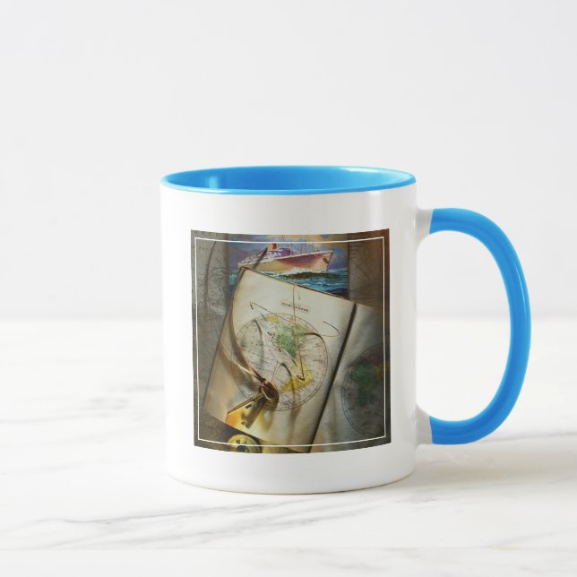 Map And Compass Mug (Right)