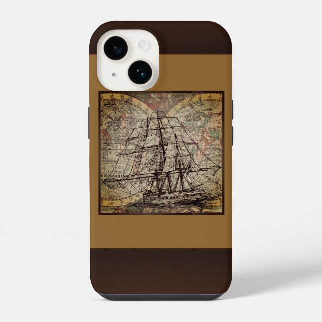 Map And Ship iPhone Case (Back)