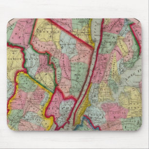 Map Around The City Of New York Mouse Pad