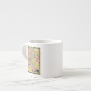 Map Around The City Of Philadelphia Espresso Cup