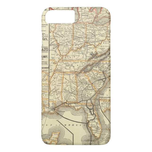 Map Atlantic Coast Line Case-Mate iPhone Case (Back)