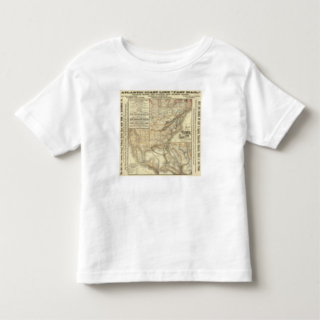 Map Atlantic Coast Line Toddler T-Shirt (Front)