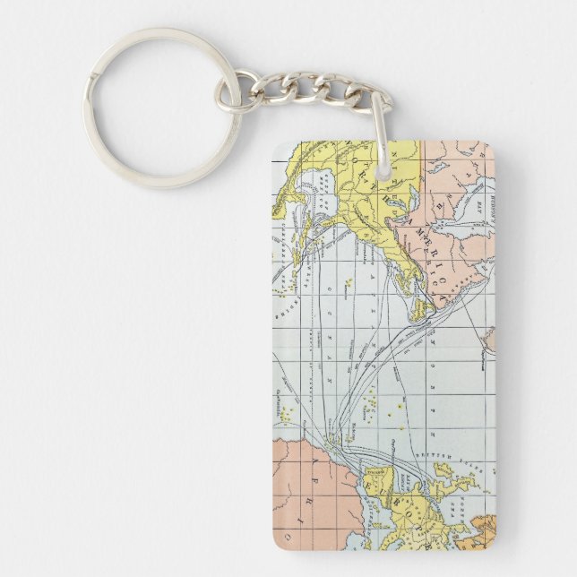 MAP: ATLANTIC VOYAGES KEY RING (Front)