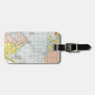 MAP: ATLANTIC VOYAGES LUGGAGE TAG